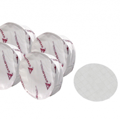 Sacs filtres électrostatiques courts - Paquet de 4 - 1 petit filtre rond blanc