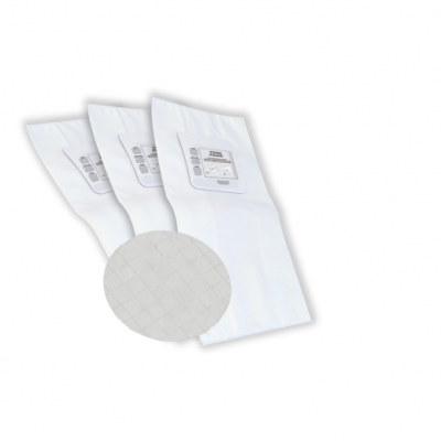 Sac électrostatique robuste - 3 dents - Paquet de 3 et 1 filtre rond inclus