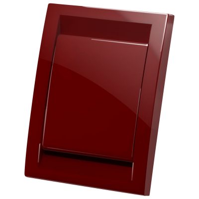 Prise murale - Plastique brillant - Deco Vac - Rouge