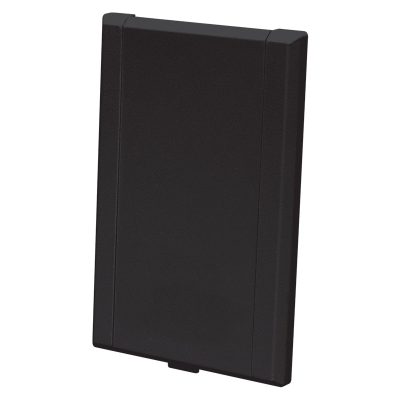 Prise murale - Plastique - Vaculine - Noire